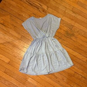 Caution To The Wind Light Blue Mini Dress